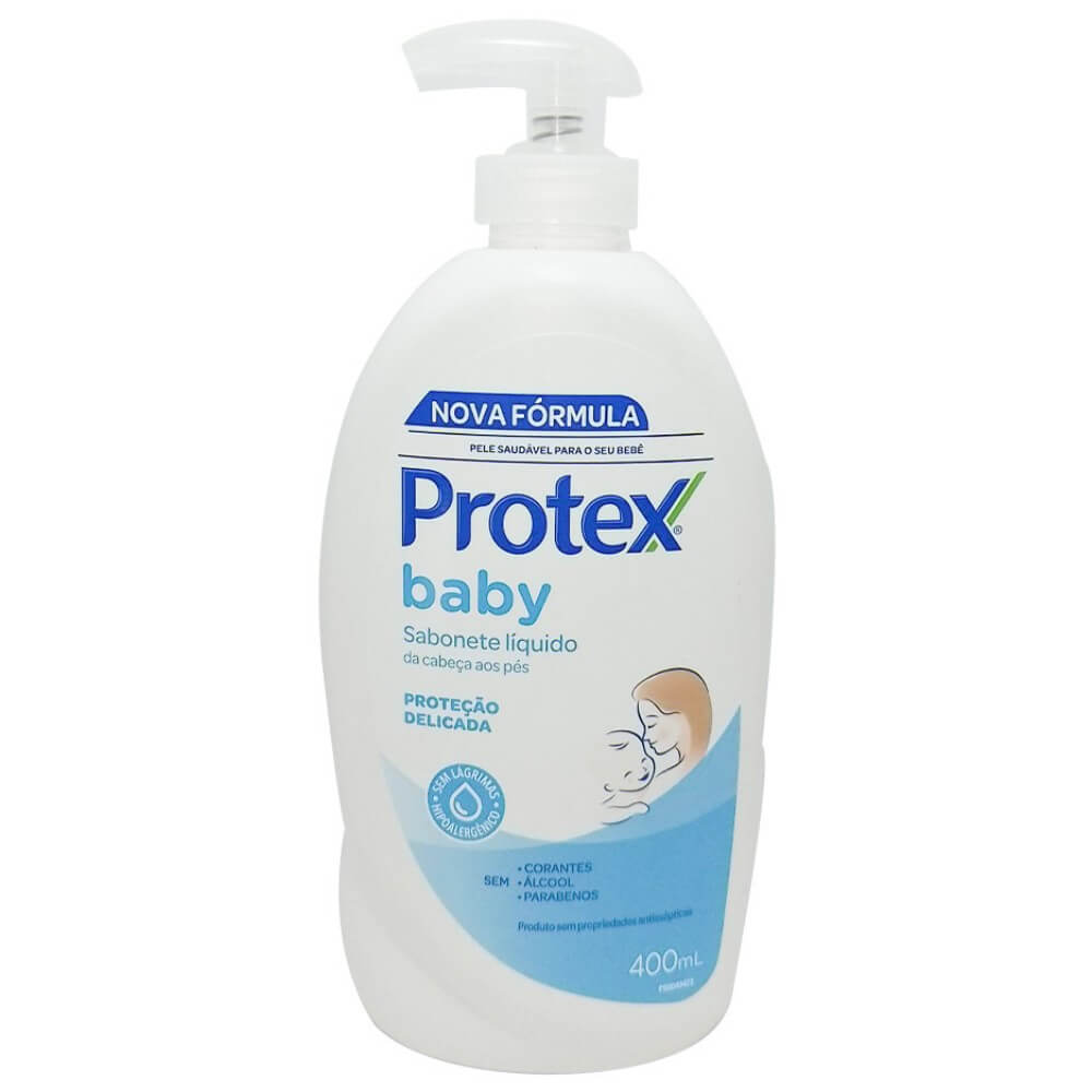 Kit 3 Sabonete Líquido Protex Baby Proteção Delicada 400ml