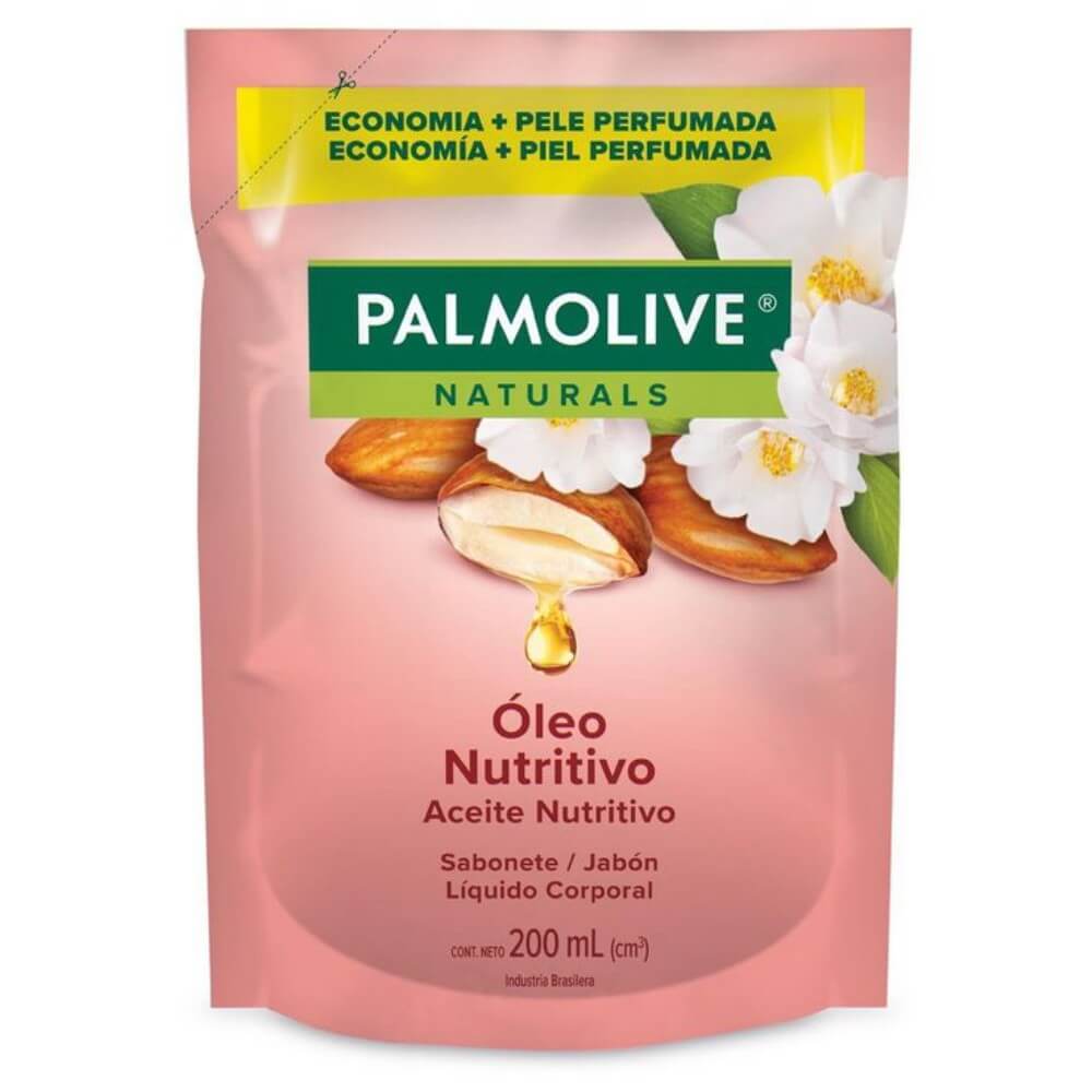 Kit 3 Sabonete Líquido Palmolive Naturals Óleo Nutritivo Refil