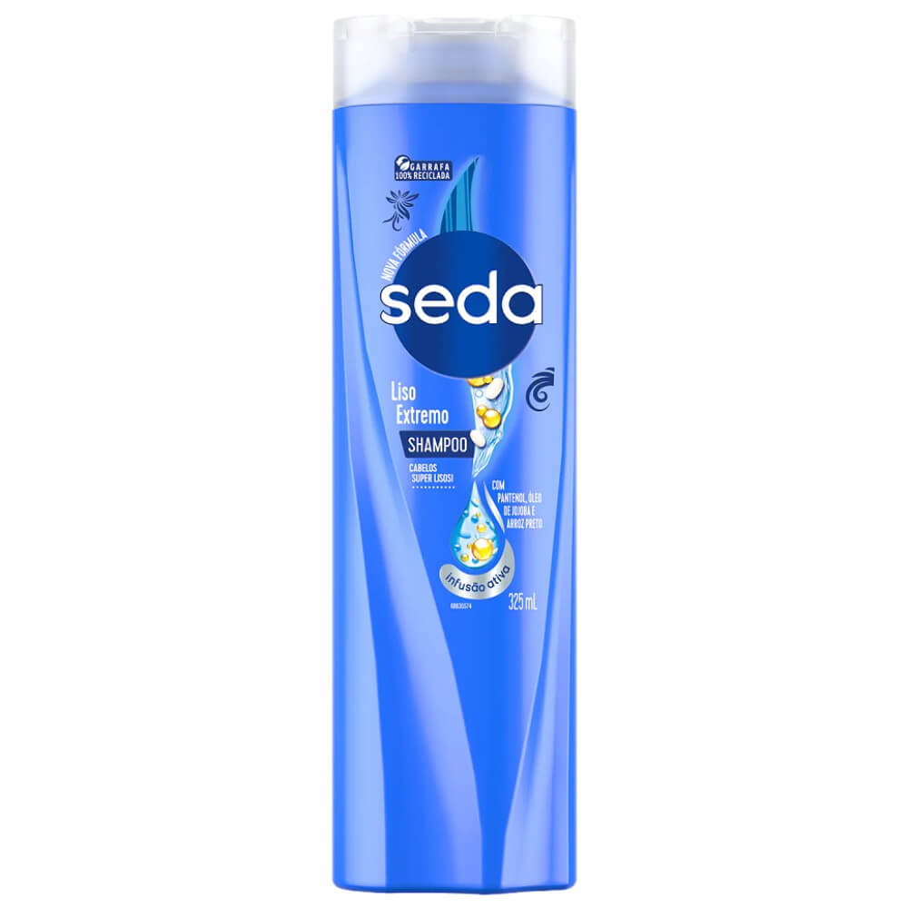 Kit 6 Shampoo Seda Liso Extremo 325ml