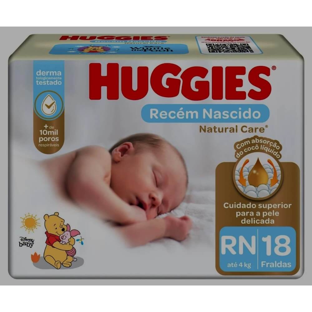 Fralda Descartável Natural Baby Premium Jumbinho SXG com 14 Unidades