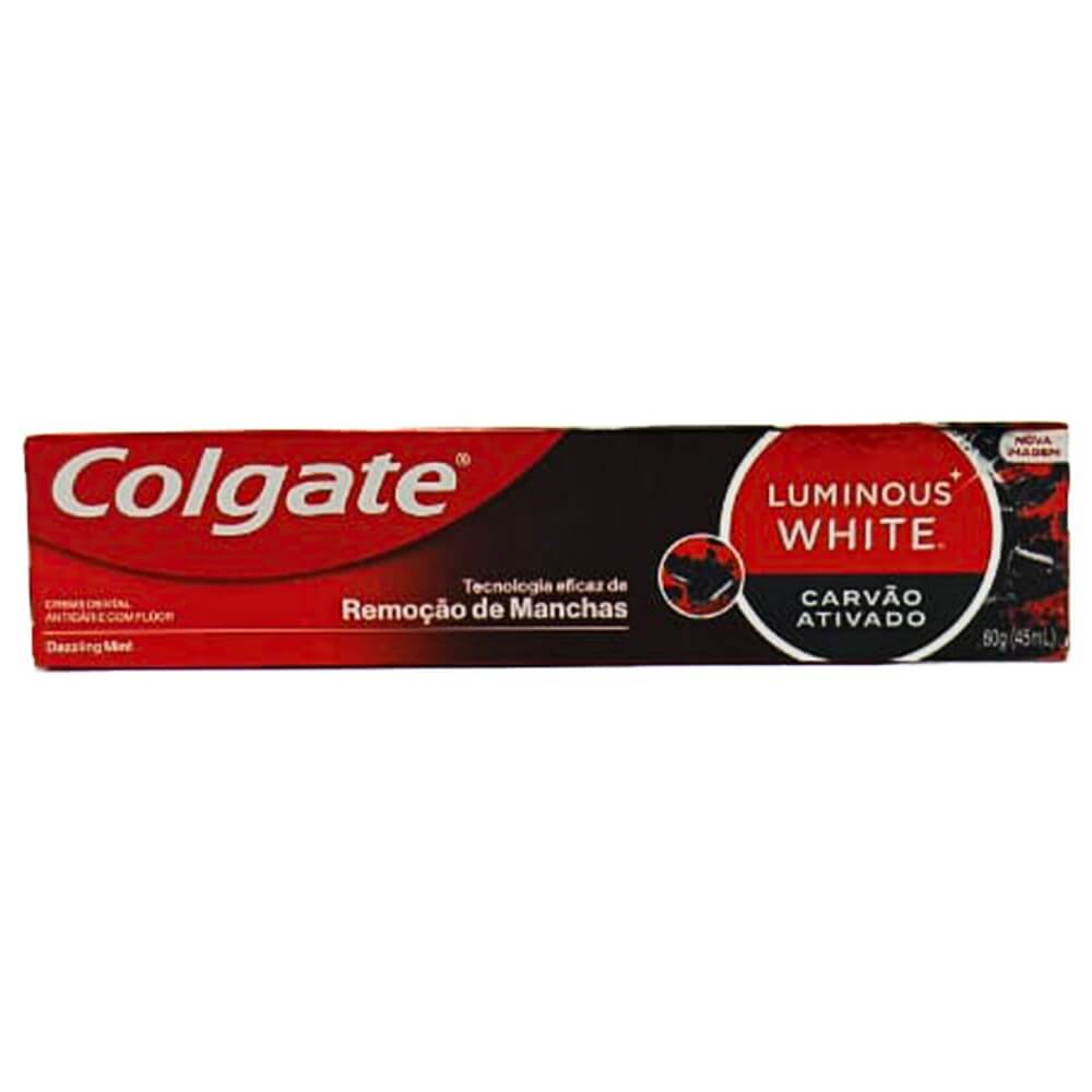 Kit 12 Creme Dental Colgate Luminous White Carvão Ativado 60g | Coimbra ...