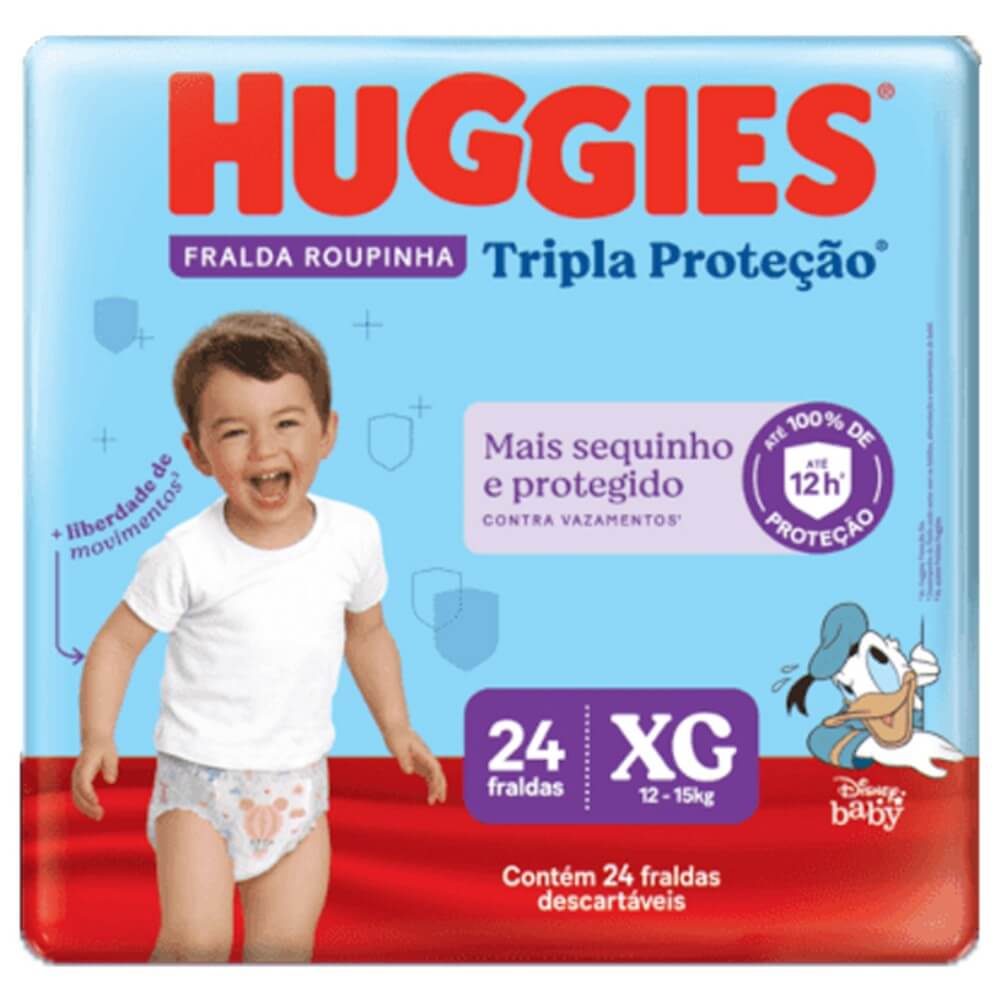 Fralda Descartável Huggies Tripla Proteção Xtra-Protect G 9 a 12.5