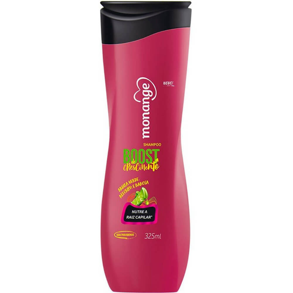 Kit 6 Shampoo Monange Boost Crescimento 325ml