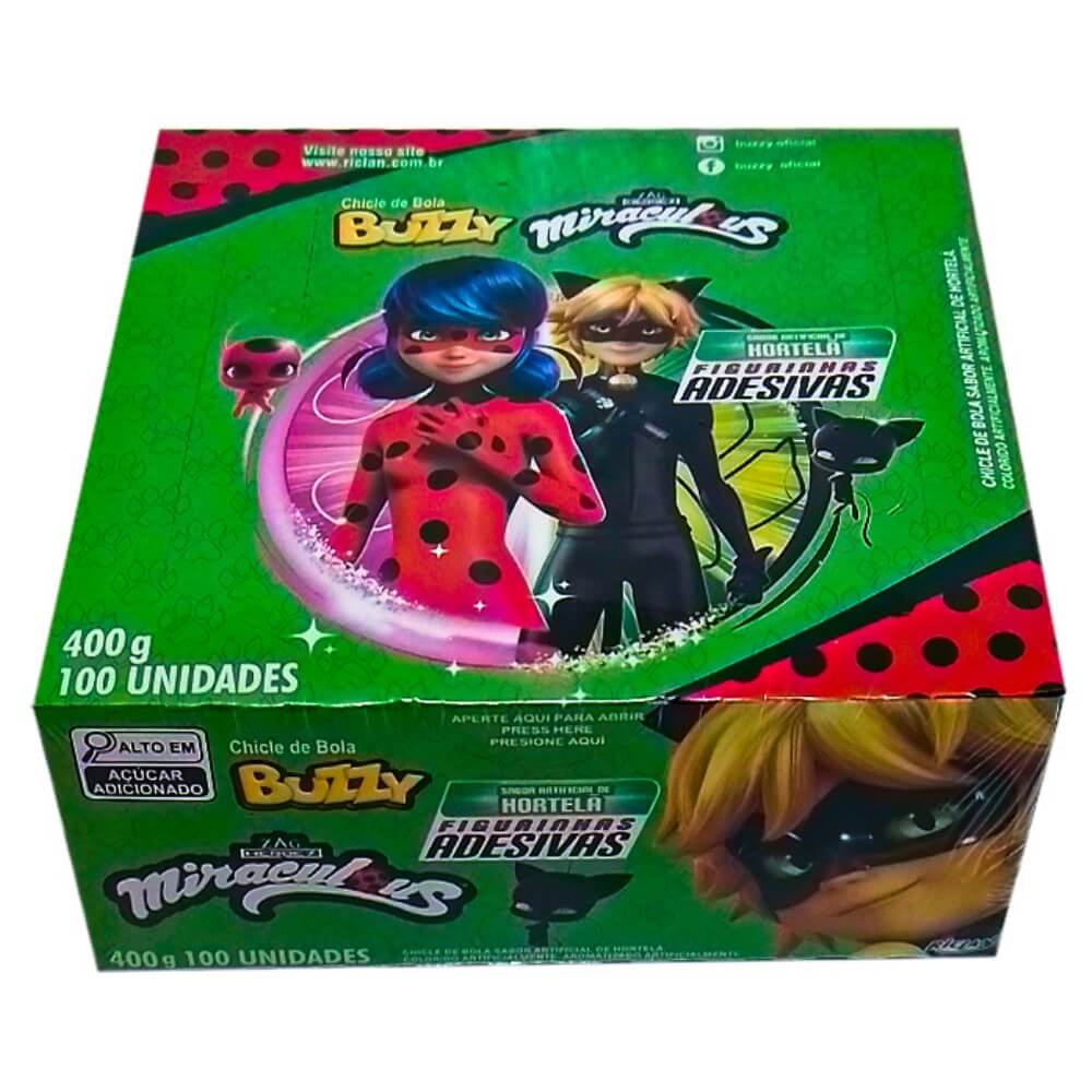 Chiclete Buzzy Ladybug Hortelã 400g | Coimbra Eletro - Mais Coimbra