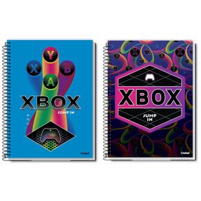 caderno-credeal-xbox-16-materais-capa-dura-espiral-256-folhas-sortido-279465-1