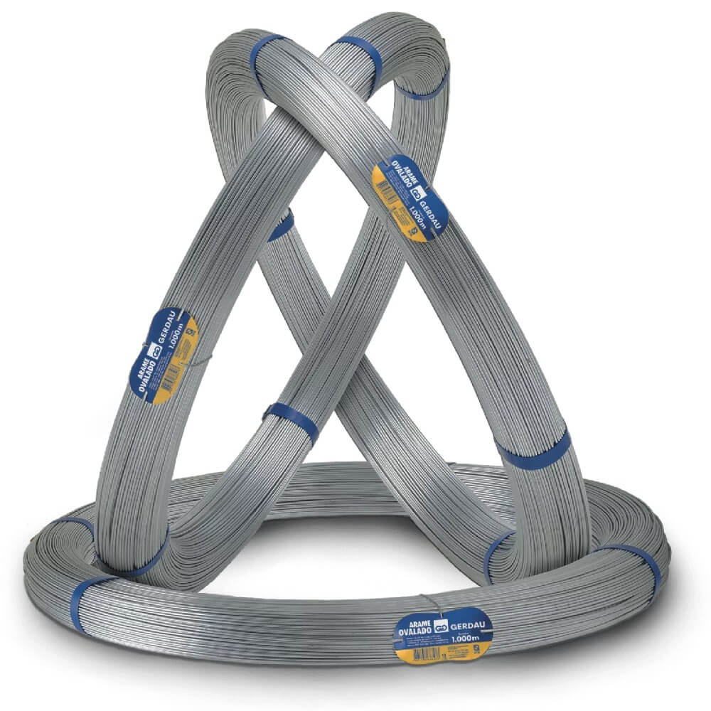 Arame Ovalado Gerdau galvanização leve 14X16 1000 metros | Coimbra ...