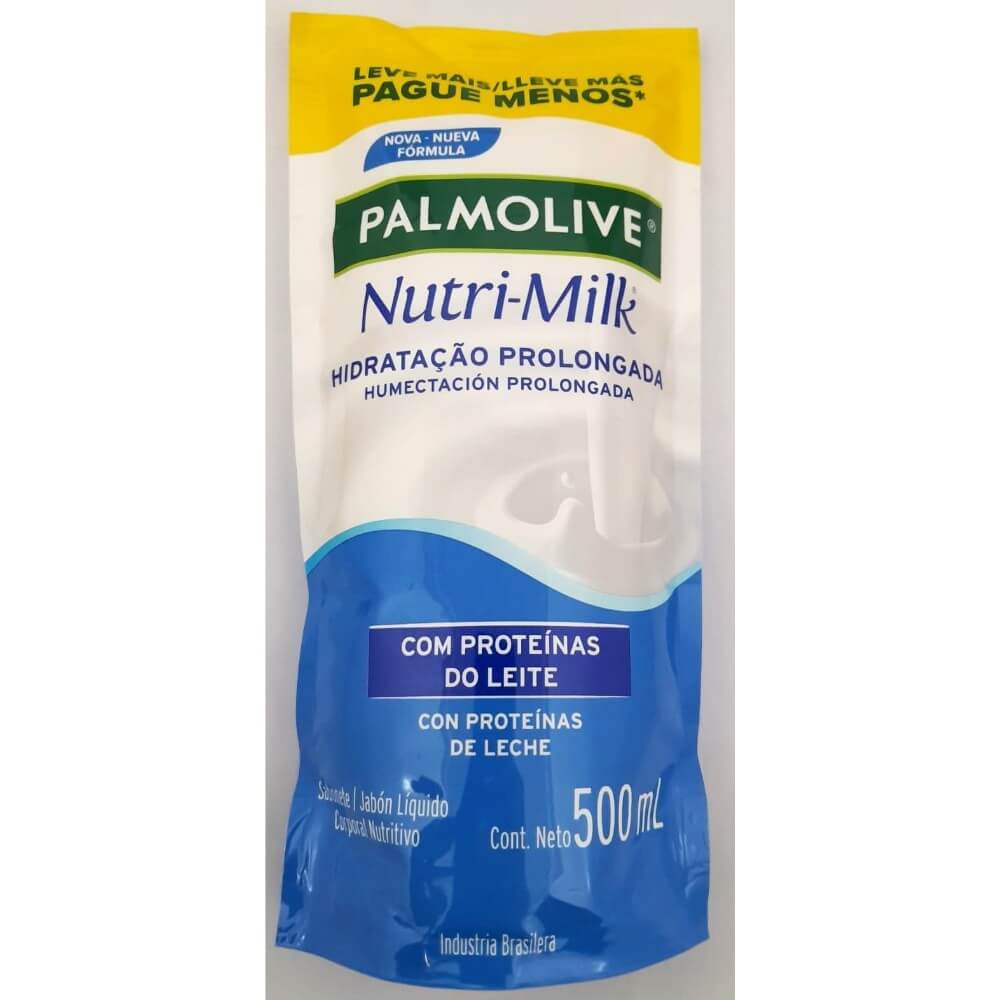 Kit 3 Sabonete Líquido Palmolive Nutri-Milk Hidratação Prolongada