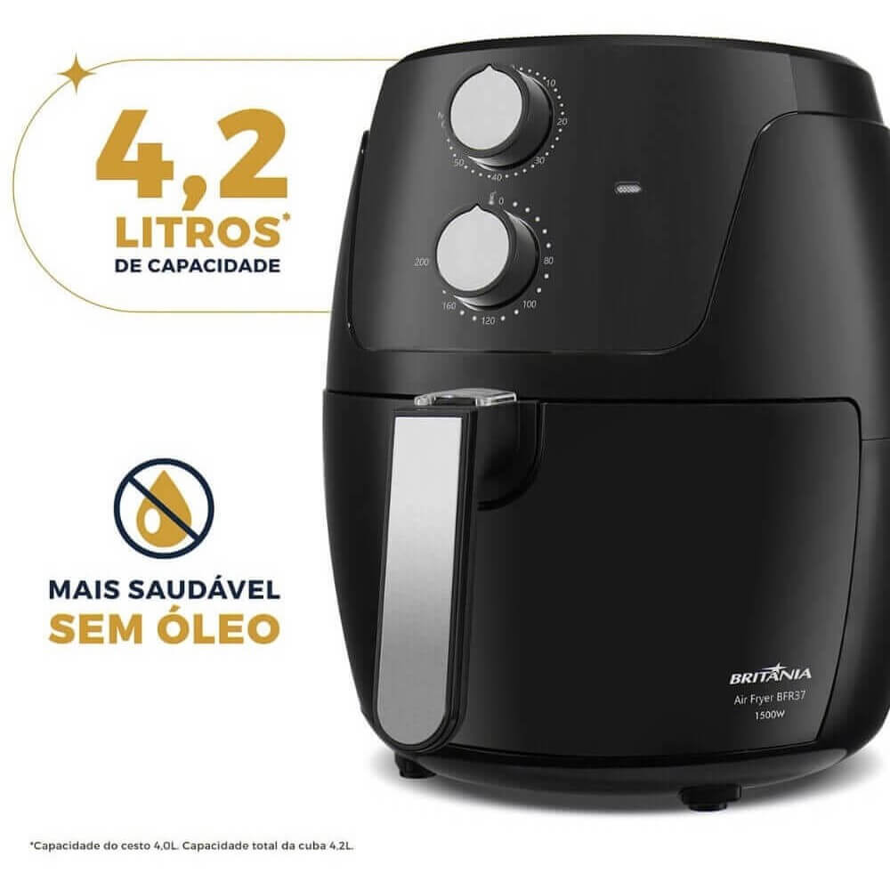 fritadeira-air-fryer-britania-brf37-1500w-42-litros-preto-127v-brf37-5